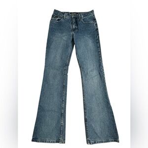 A365  Y2K  l.e.i Straight leg Medium wash jeans sz 3